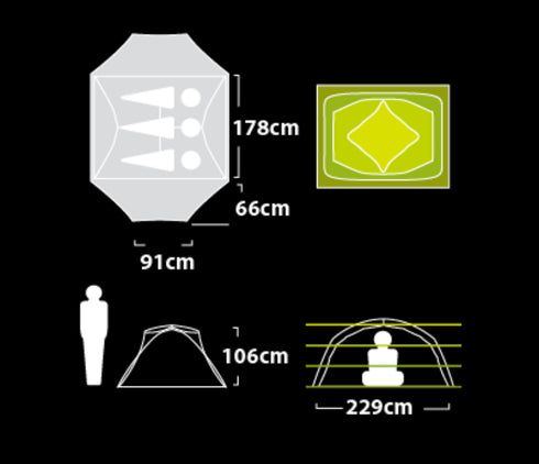 Nemo Dagger OSMO™ 3p Lightweight Backpacking Tent 輕量3人營